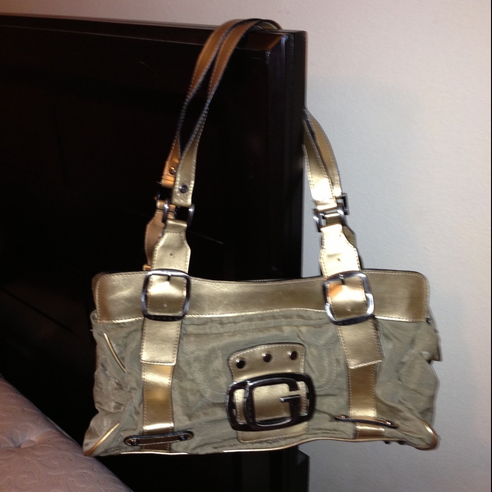 Gold Guess Purse